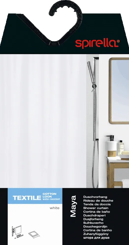 Zuhanyfüggöny 240x200 cm Maya – Spirella