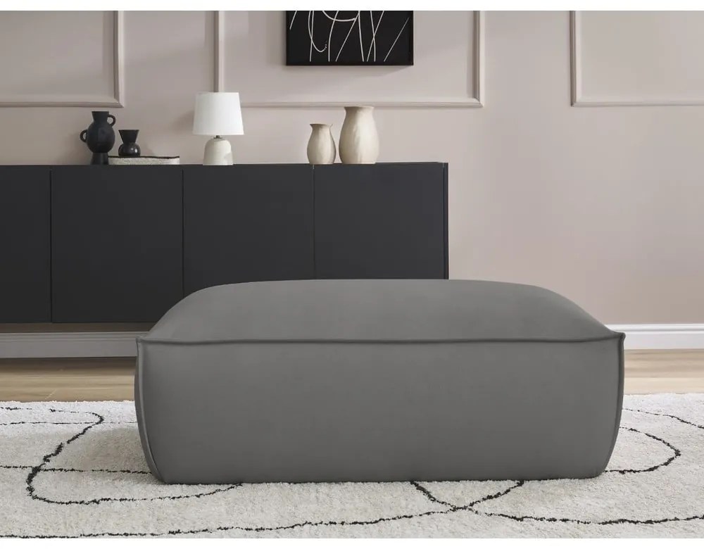 Szürke bőrutánzat lábtartó Boheme – Bobochic Paris