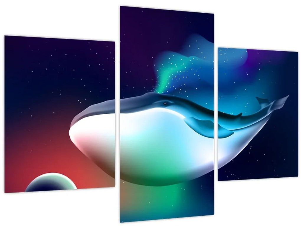 Kép - Egy bálna az űrben (90x60 cm)