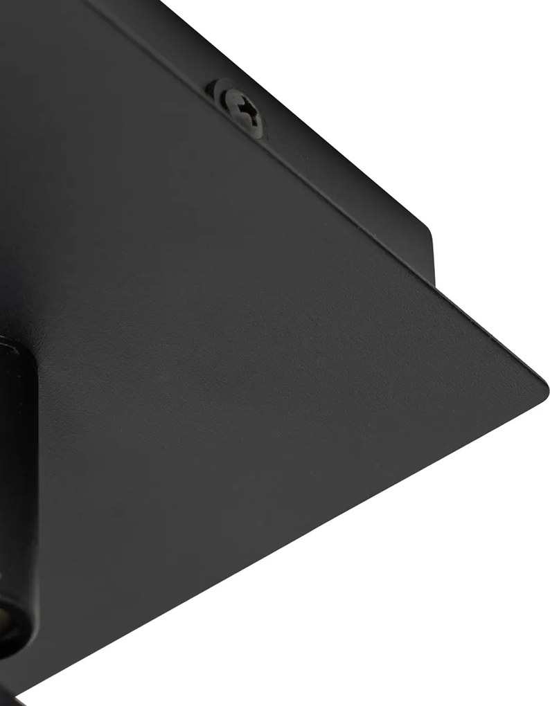 Fürdőszoba spotlámpa fekete négyzet alakú IP44 WiFi GU10-el - Ducha