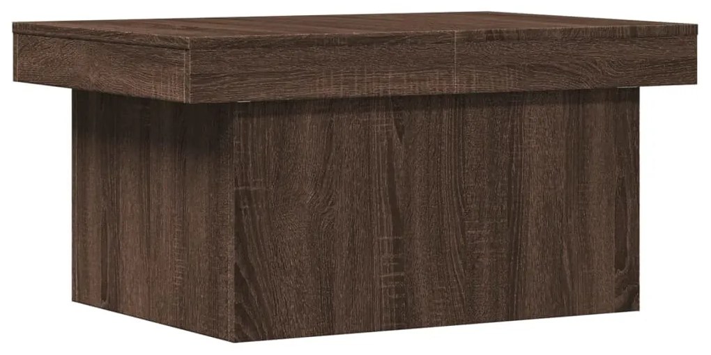 Barna tölgy fatermék dohányzóasztal 100x55x40 cm