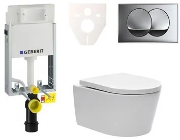 Fali WC szett Geberit befalazáshoz + SAT Brevis WC SIKOGE1W71