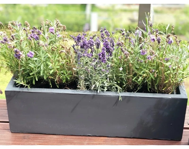 PX A Beton hatású Kaspó - antracit