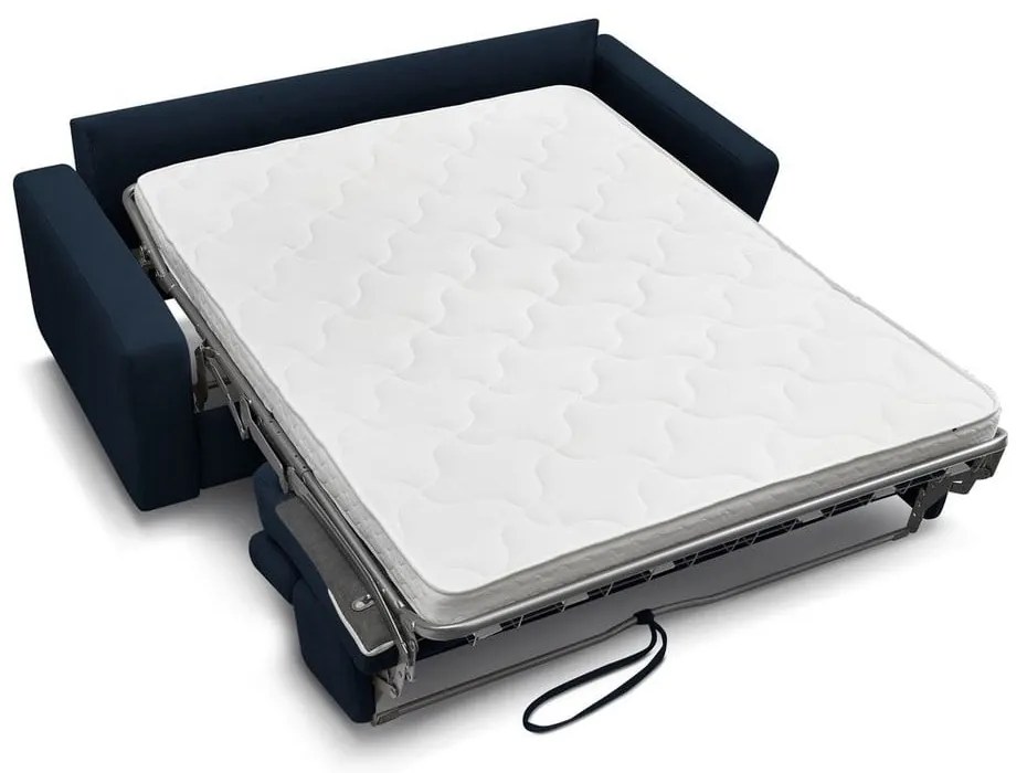 Sötétkék kinyitható kanapé 195 cm Monaco – Bobochic Paris