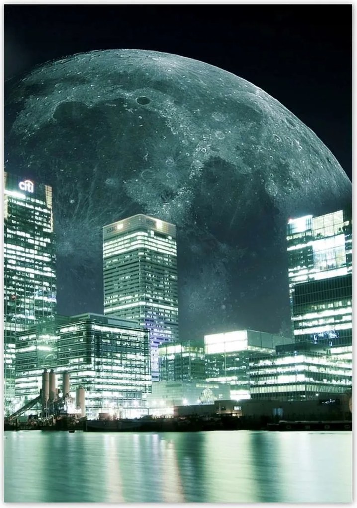 Poszterek 70x100 Hold a város felett