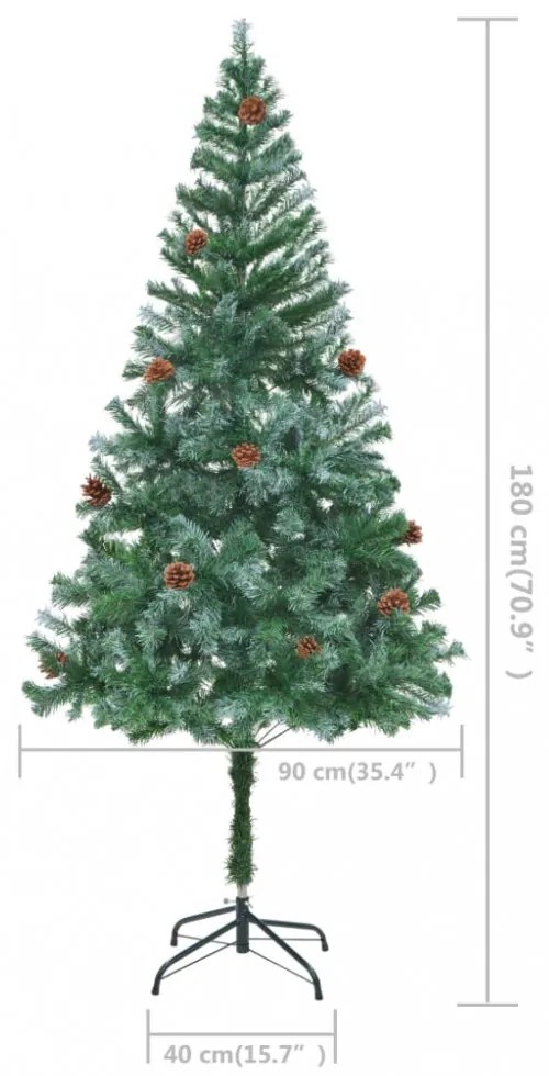 műfenyő fenyőtobozokkal 150 cm