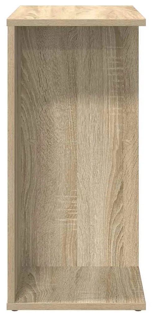 2 db sonoma tölgy színű szerelt fa éjjeliszekrény 46,5x29x61 cm