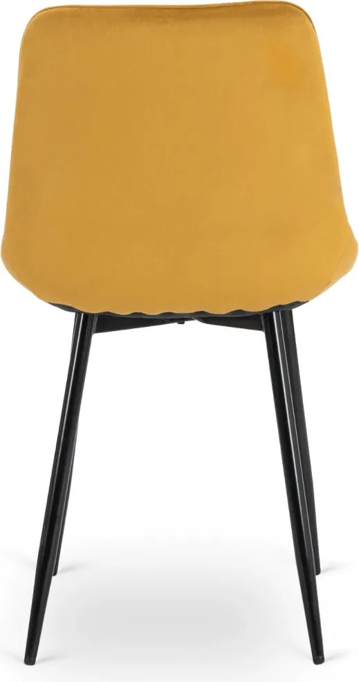 CHRIS szék mustár bársony