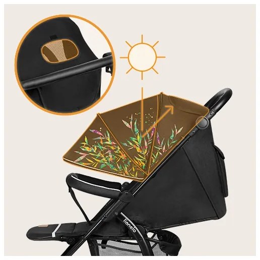 Lionelo - Babakocsi ANNET TOUR fekete/zöld