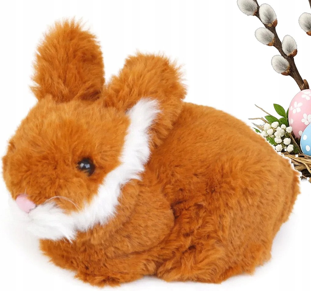 Nyuszi Húsvéti Nyuszi Figura Szőrme Dekoráció Nád Dekoráció
