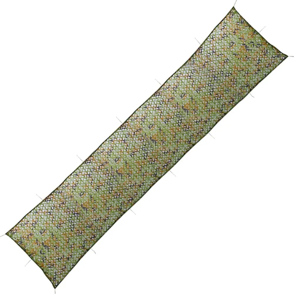 vidaXL zöld kamuflázsháló tárolózsákkal 1,5 x 6 m