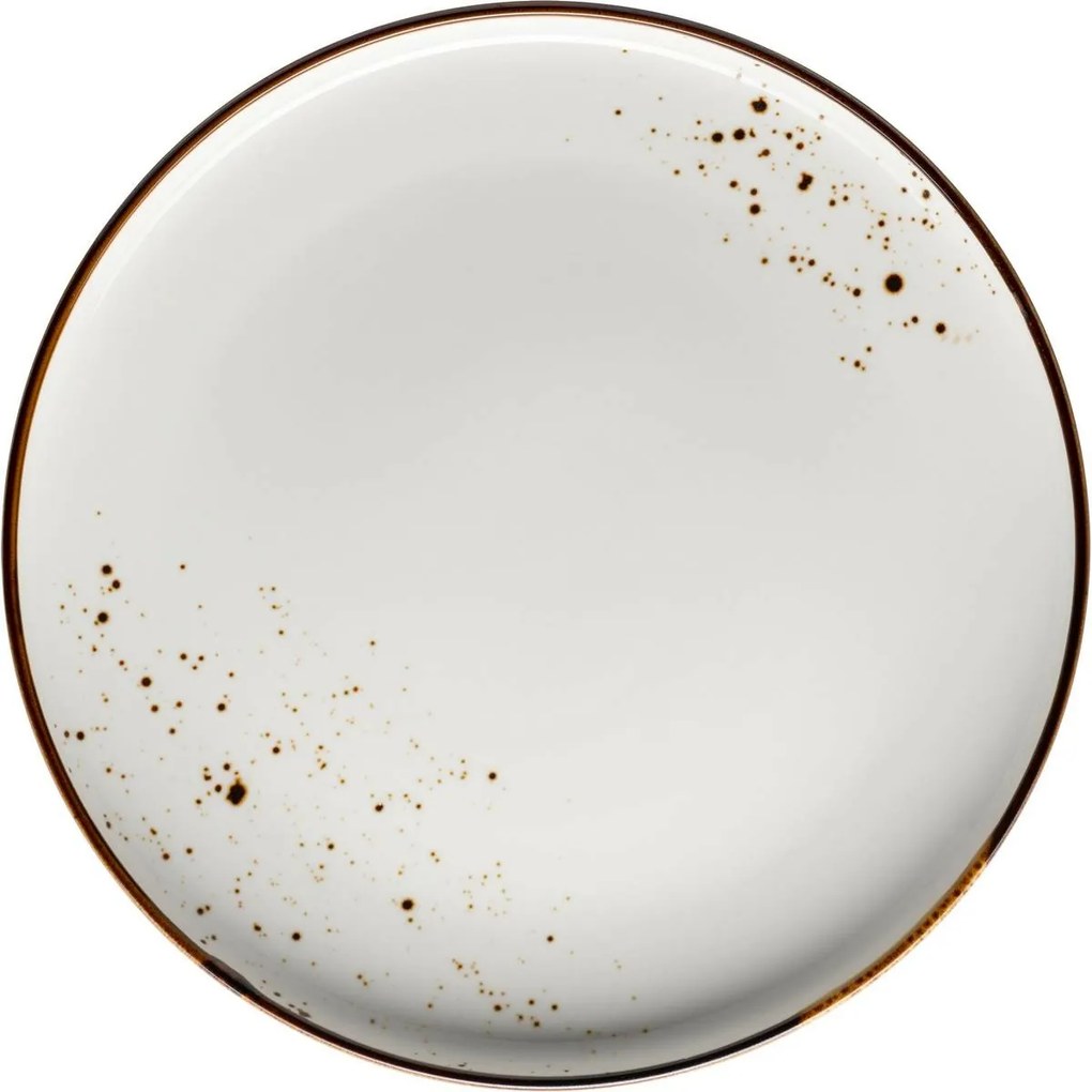 Mäser Sekély tányér Pintar Fehér barna pöttyök 27 cm
