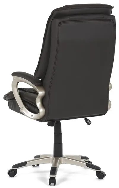 Barna Bőr Irodai Főnöki Szék, Hinta Mechanikával. KA-Y293 BR