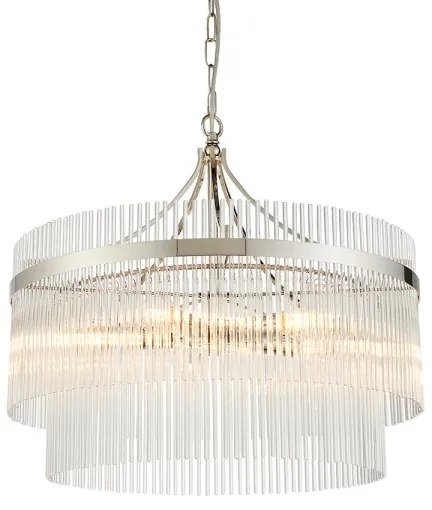 Endon 104112 - MARIETTA láncos csillár 5xE14/7W/230V fényes króm/átlátszó