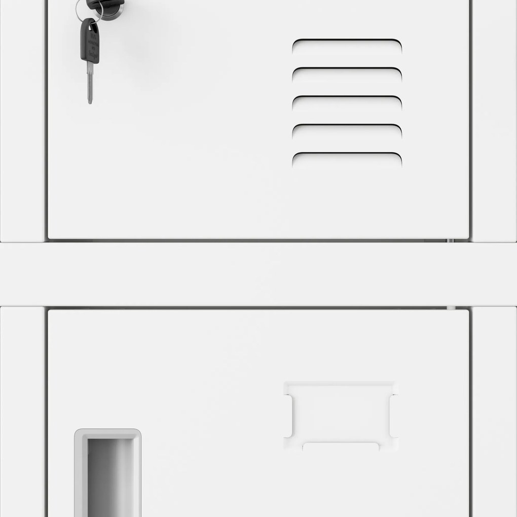 Fémöltözőszekrény ROBERT 1360 x 1720 x 450 mm, fehér