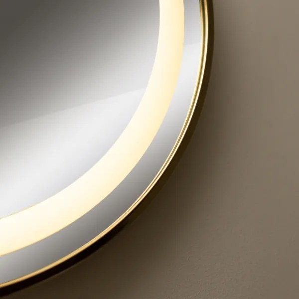 Zuma Line D251801-LED Fürdőszobai tükör háttérvilágítással 24W/230V 3000/4000/6000K IP44 arany