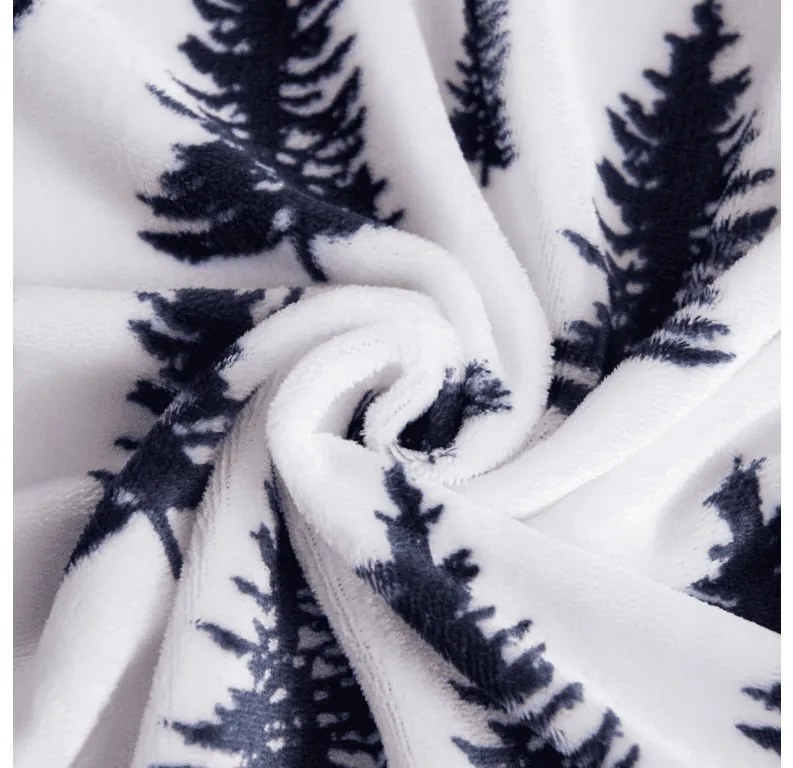 2 db mikroplüss ágyneműhuzat TWINKLE CHRISTMAS színes + mikroplüss lepedő SOFT 180x200 cm fehér, franciaágyhoz