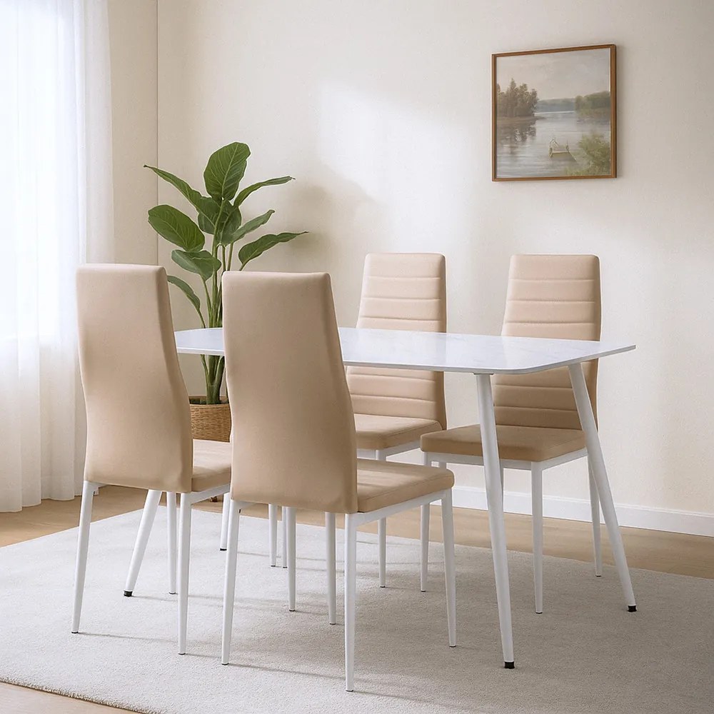 Renton 4+1 étkező garnitúra bézs-szürke