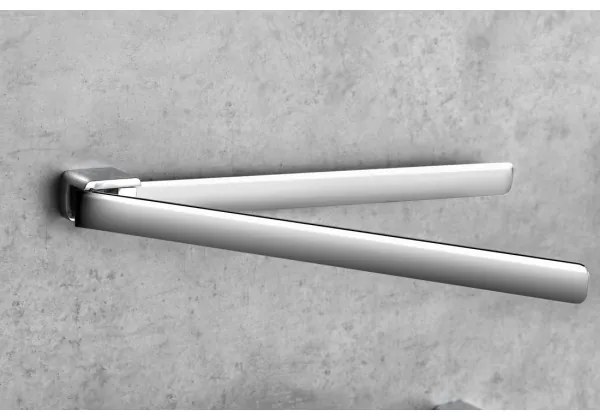 Gedy - Fali forgó törülköző tartó PIRENEI 36 cm fényezett króm