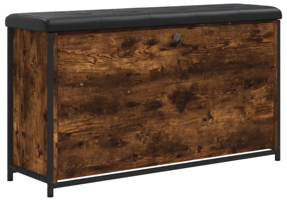 füstös tölgy színű cipőpad lehajtható fiókkal 102x32x56 cm
