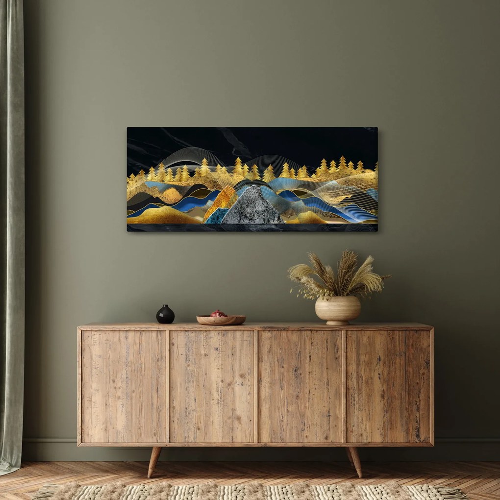 Kép - Arany hegyek (120x50 cm)