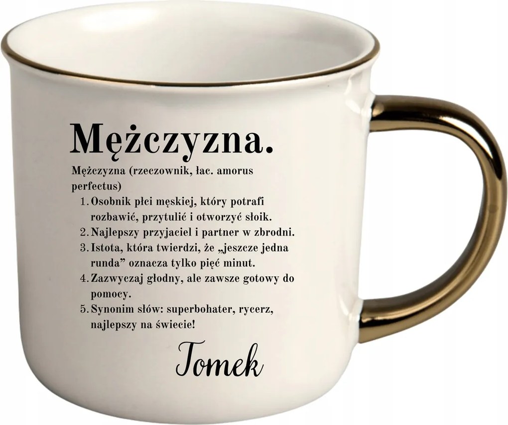 Bögre Fehér Arany Rant Ajándék Vicces Nőnap Férfi