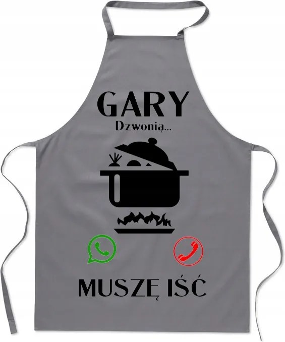 Konyhai kötény Gary Csengetnek Mennem kell Ajándék Szakácsnőnek