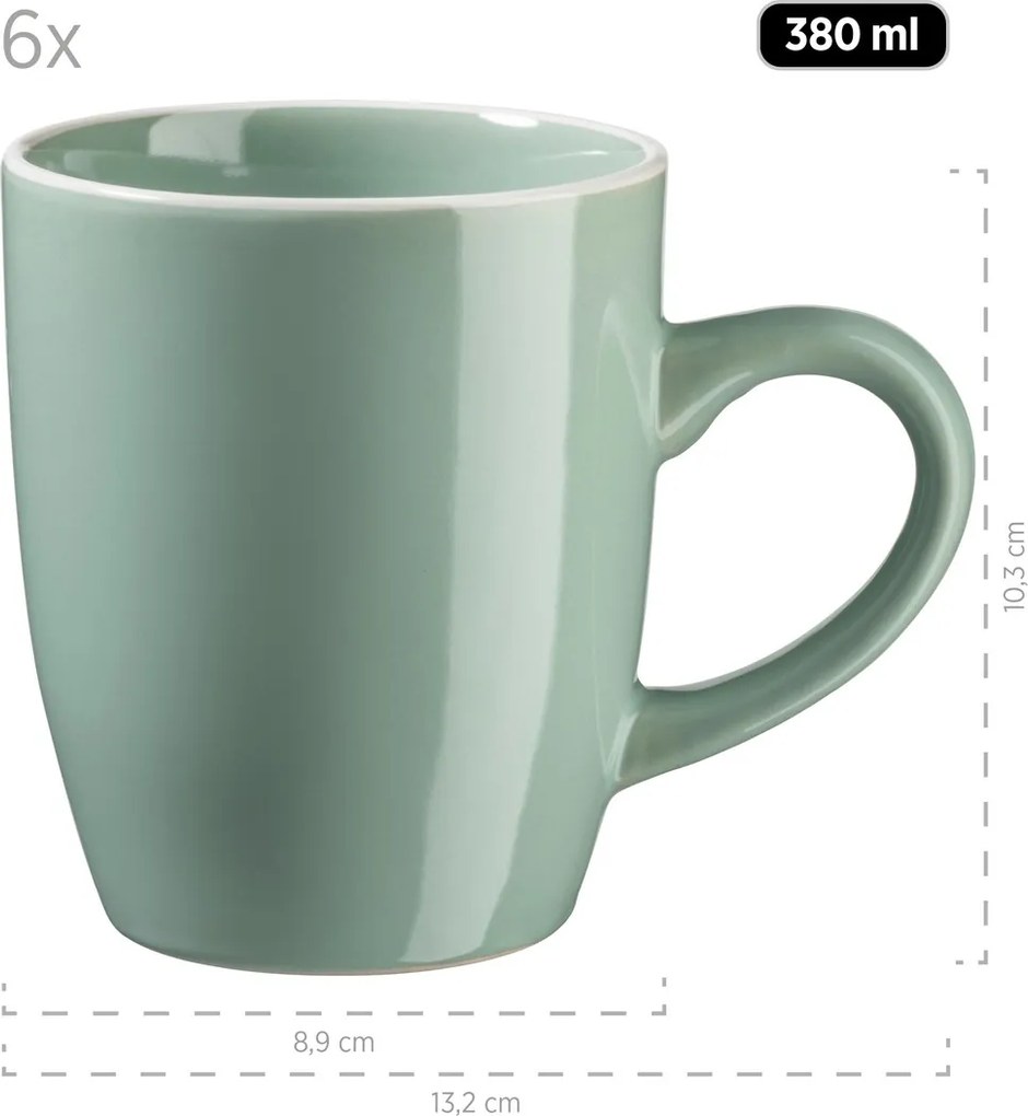 Mäser 24 darabos ELISSA étkészlet – zöld fényes