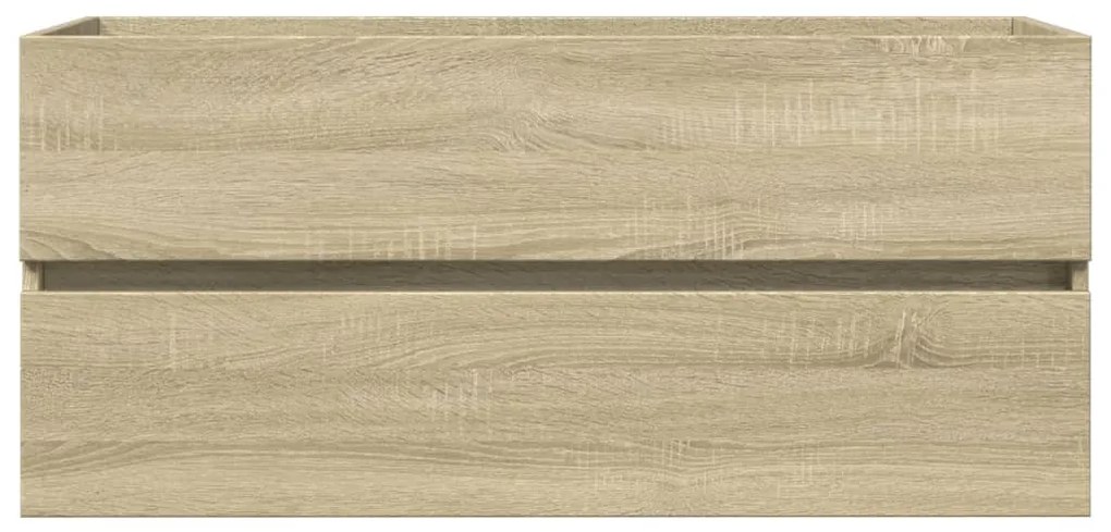 Sonoma tölgy szerelt fa fürdőszobai mosdószekrény 100x38,5x45cm