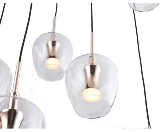 Zuma Line MD2291-11B-3BGT - NELSON kábelen függesztett LED csillár 11xLED/3W/230V fekete