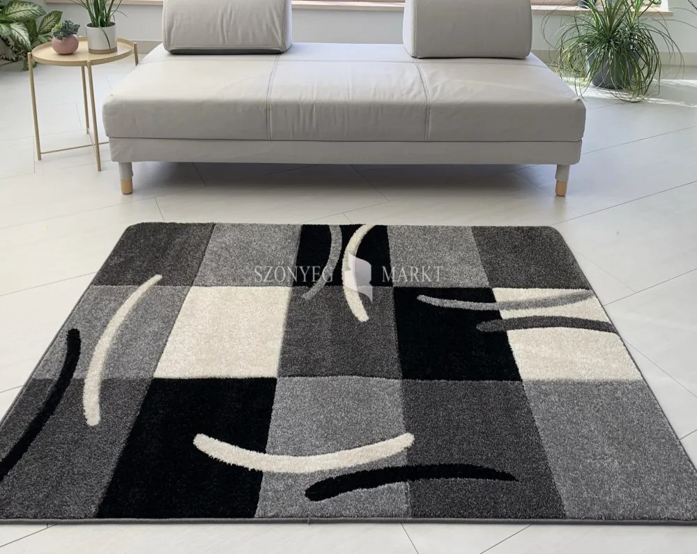 Comfort 4771 szürke modern szőnyeg 80 cm-es szett