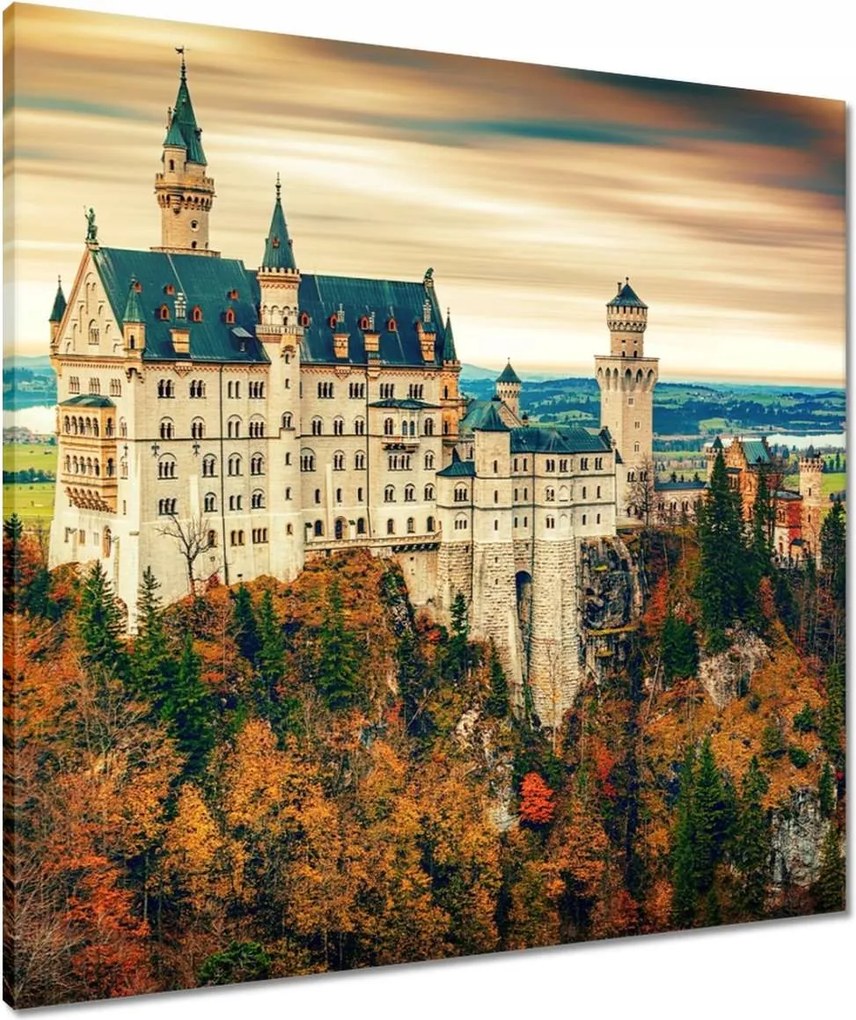 Vászonkép 70x70 Neuschwanstein kastély
