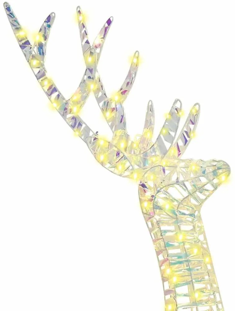 3D rénszarvas 140 LED-del Meleg fehér 128 cm PET