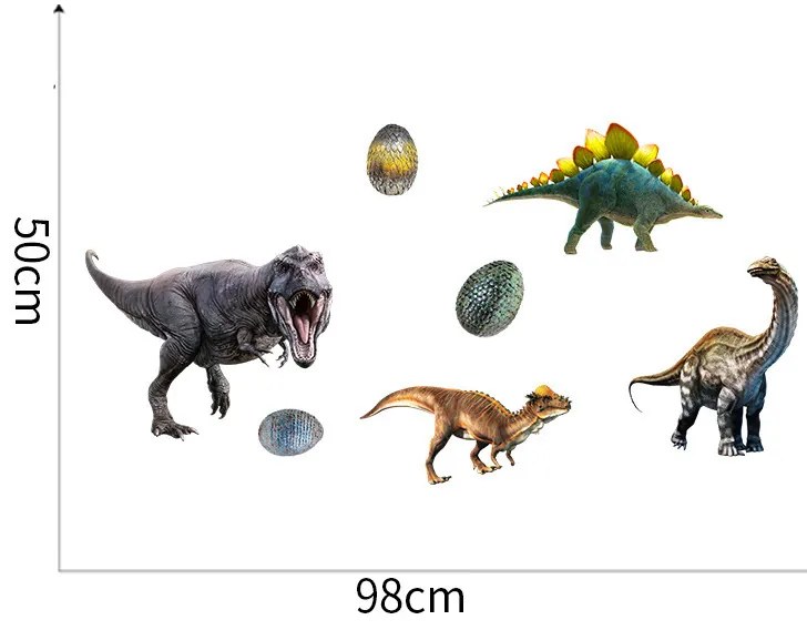 Falmatrica "Dinoszauruszok 7" 98x50cm