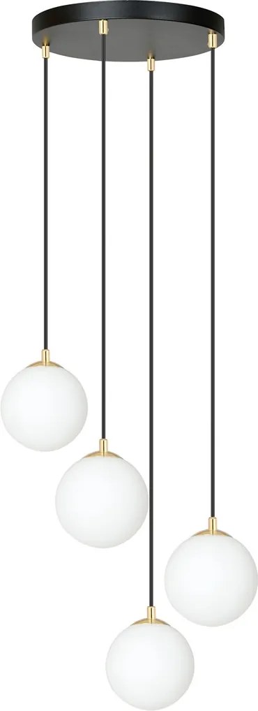 Emibig modern függeszték royal fehér fekete arany emi1243/4