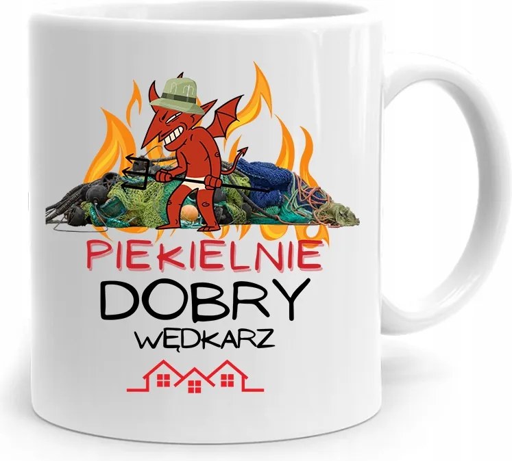 Horgász Ajándék Bögre Pokolian Jó Horgász fényképes nyomtatással