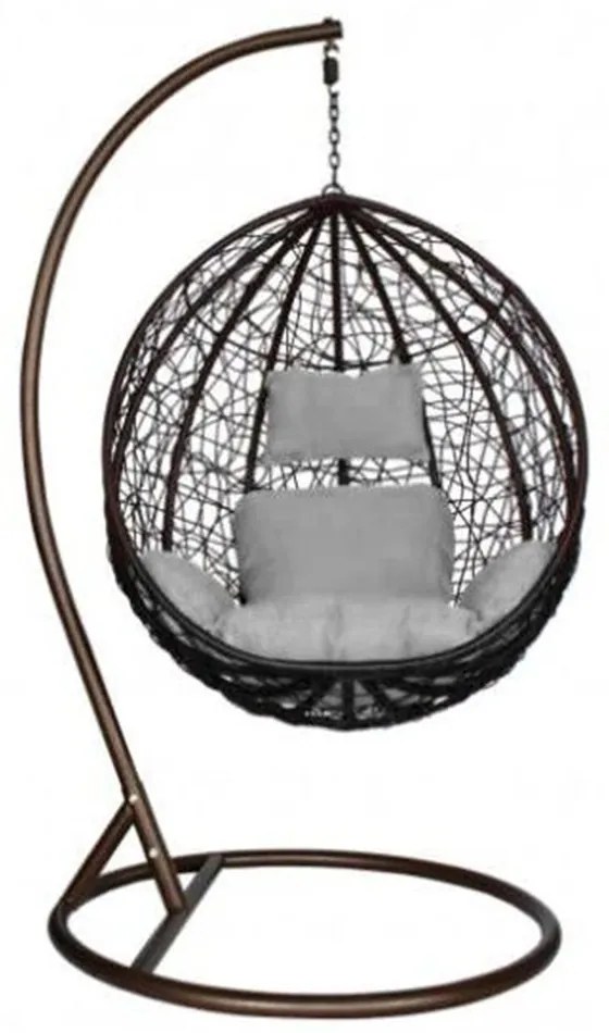 Függőfotel 115x105x195cm barna Babilon-S-Brown