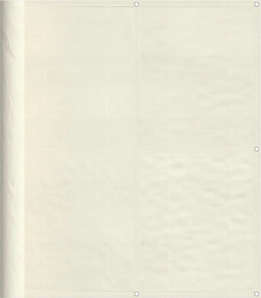 vidaXL krémszínű erkélyparaván 100% oxford poliészter 120 x 800 cm