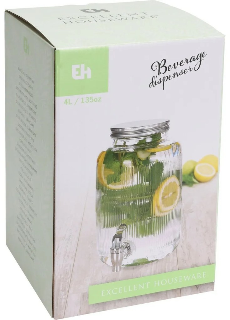 EH Üveg italadagoló csappal 4 l