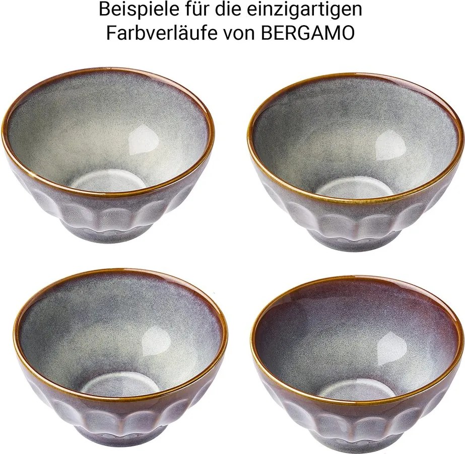 BERGAMO tálka 850ml, kék-barna
