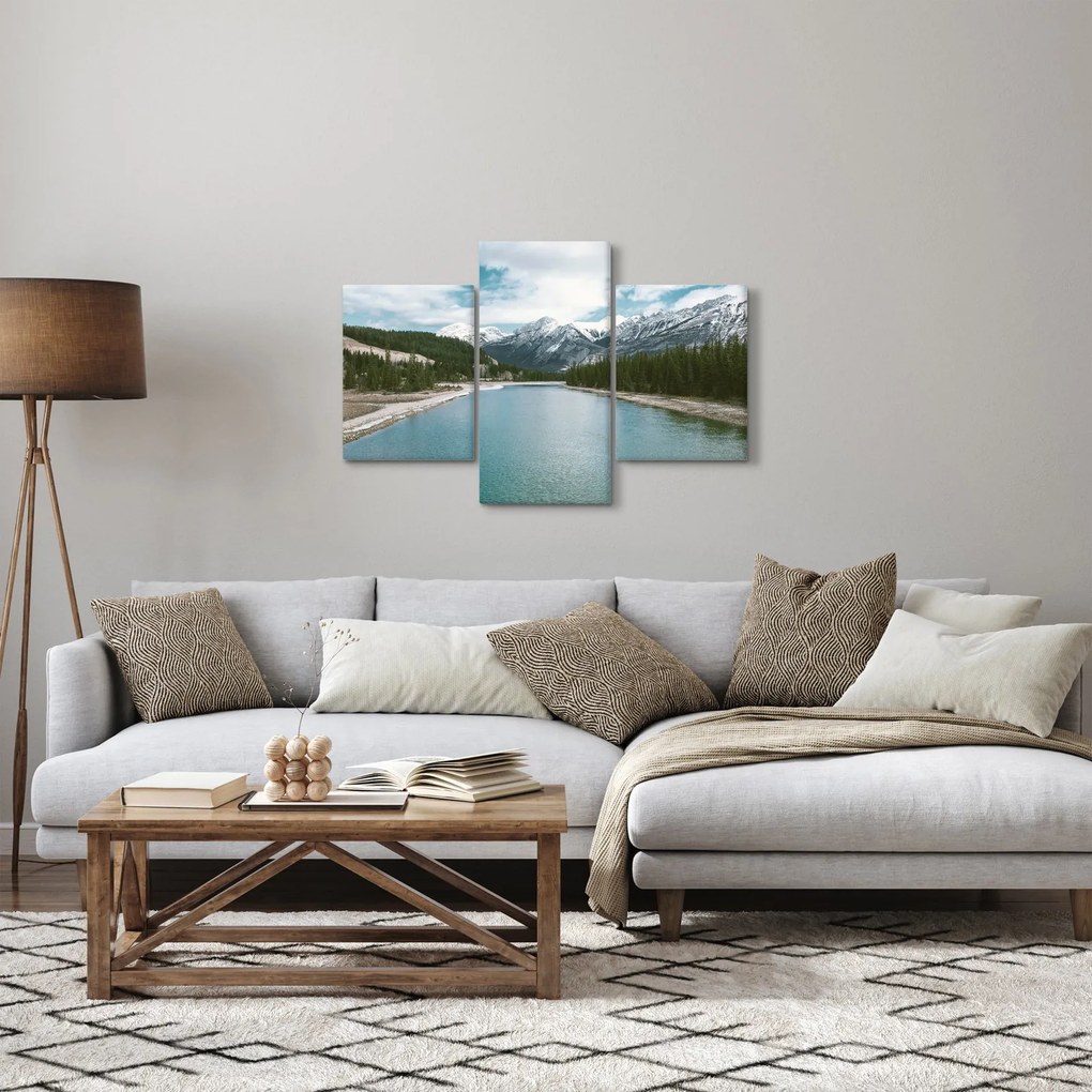 Hegyi tájkép (90x60 cm)