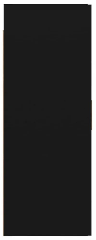 fekete függő faliszekrény 69,5 x 34 x 90 cm