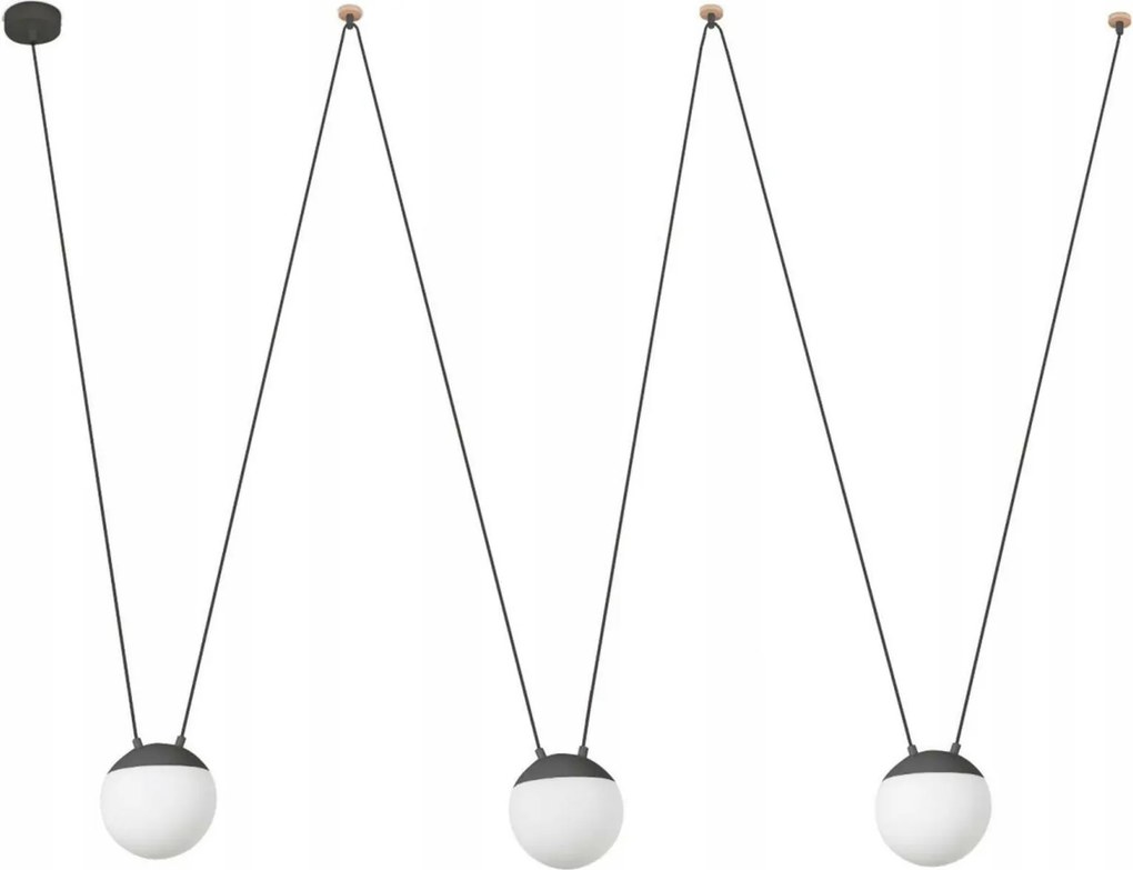 Faro Mine Pc Space 3L függeszték, sötétszürke, 3x E27, dizájner