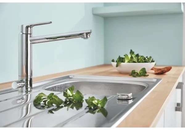 GROHE 31696000 - BAUEDGE mosogató csaptelep, fényes króm