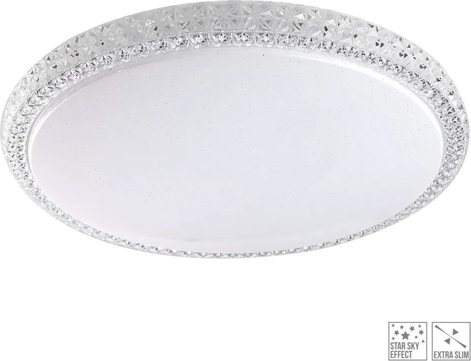 PREZENT 71313 AMBIA Ufo Lámpa Fehér, Átlátszó LED IP20