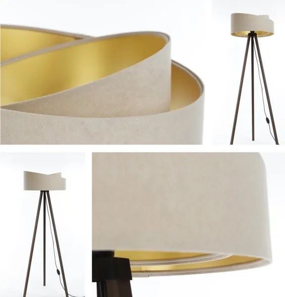 Állólámpa GALAXY 1xE27/60W/230V bézs/barna