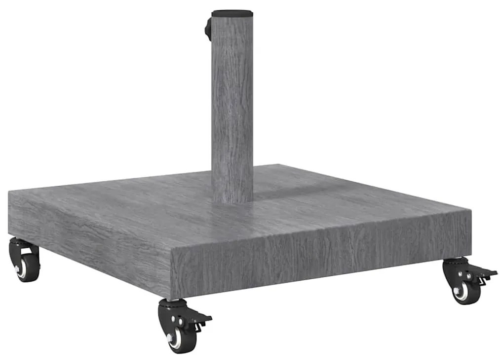 Kültéri Napernyő Tartók Sötét fa 45 x 45 x 32 cm Acél, Beton