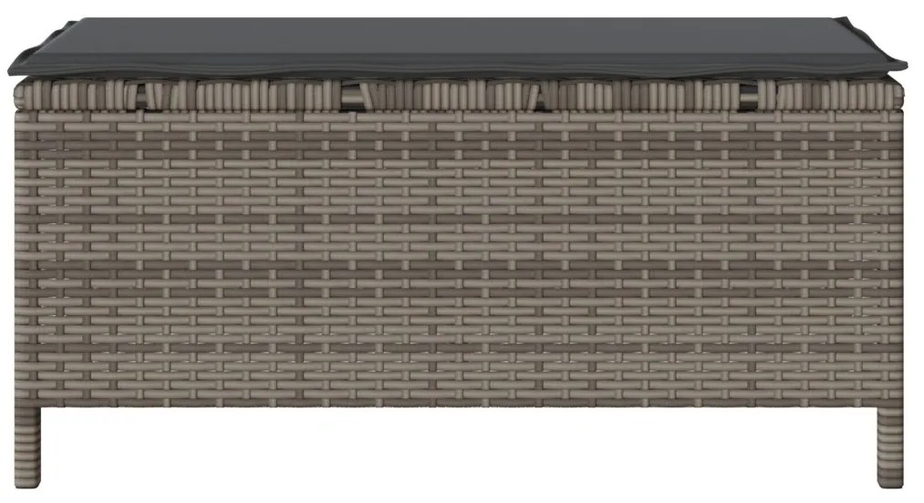 Kert étkező szett Szürke Poli rattan