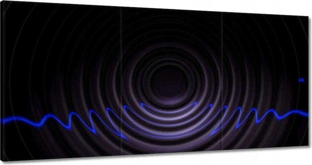 Festmények 180x90 Zenei hullámok