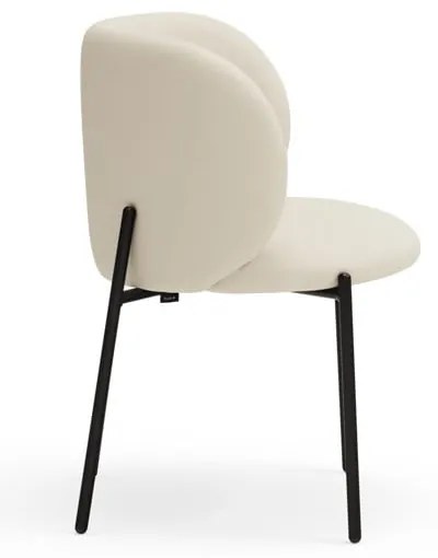 Fehér kárpitozott étkezőfotel szett 2 db-os Mogi – Teulat